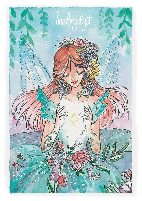 A6 half body + simple background / Scanned (2018)