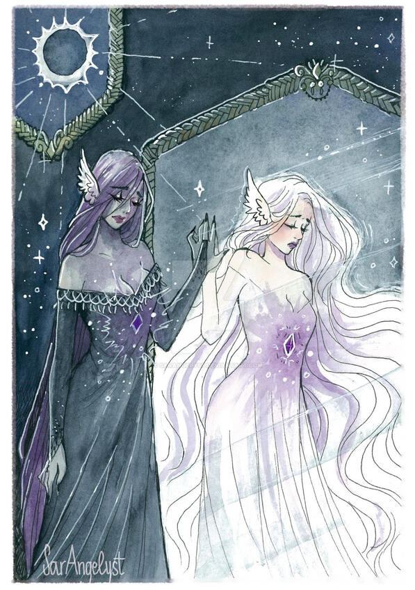 A5 Half body 2 charas + background / scanned and digital correction (2019)