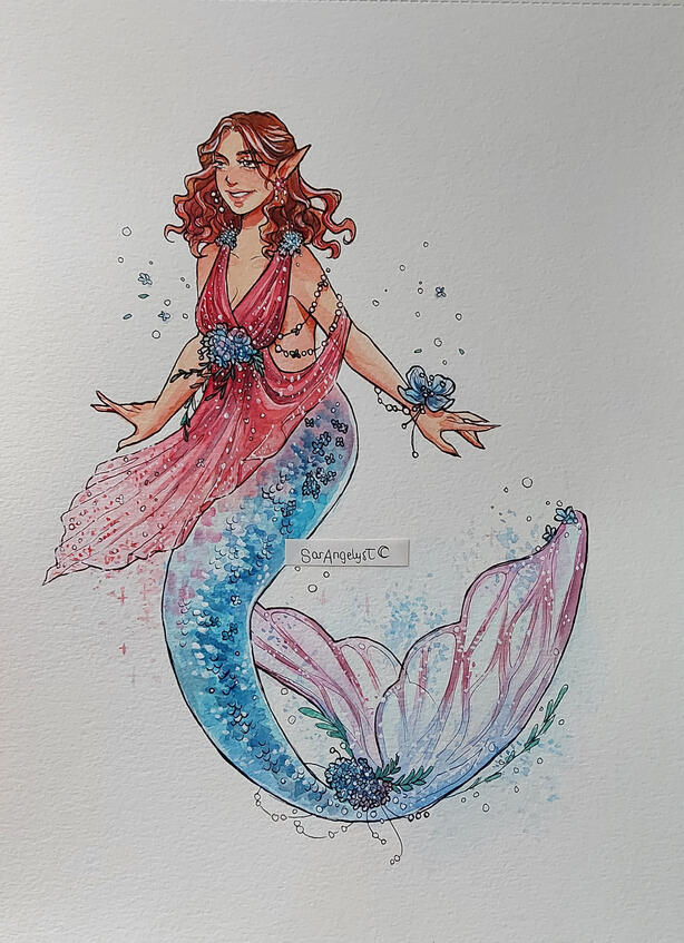 Full body full color + my fairy-mermaid style!! (2021)